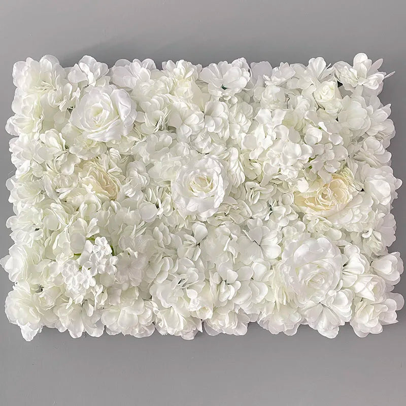Aritificial Silk Rose Flower Wall Panels Wall Decoration Flowers for Wedding Baby Shower Birthday Party Photography Backdrop