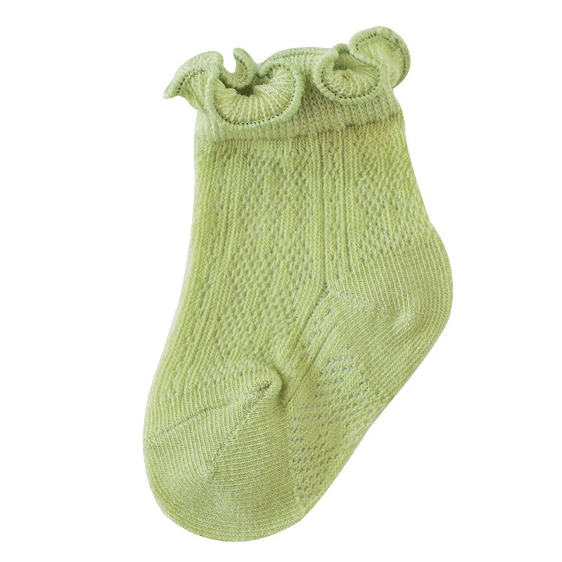 Baby Girls Socks Newborn Accessories Floral Solid Kids Toddlers Gift Clothes Children Infant Stuff Items Lace Mesh Summer