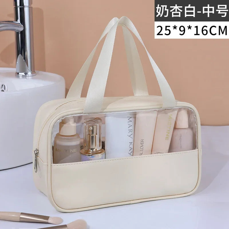 Portable Travel cosmetic bag Women Transparent Makeup Bag Large-Capacity Bath Wash Bags Multifunction Waterproof Storage Case
