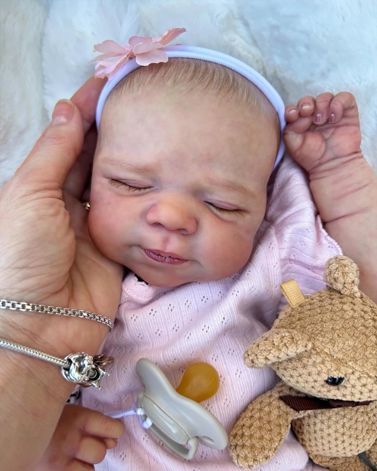 18inch Reborn Baby Girl Doll Pascale Soft Cuddly Body Hand Detailed 3D painting with Visible Veins Gifts for Girls Collectible