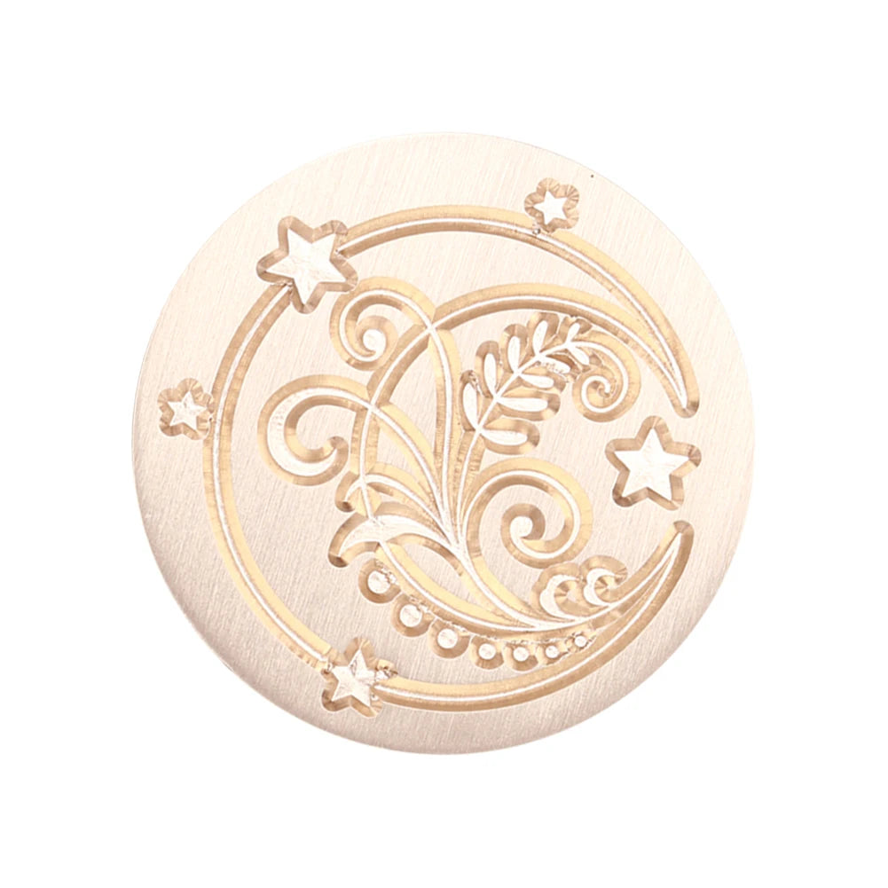 Sealing Stamp Brass Heads Solid Small Exquisite Decorative Crafts Tool Wood Retro Wax Stamping Girls Birthday Party Gift