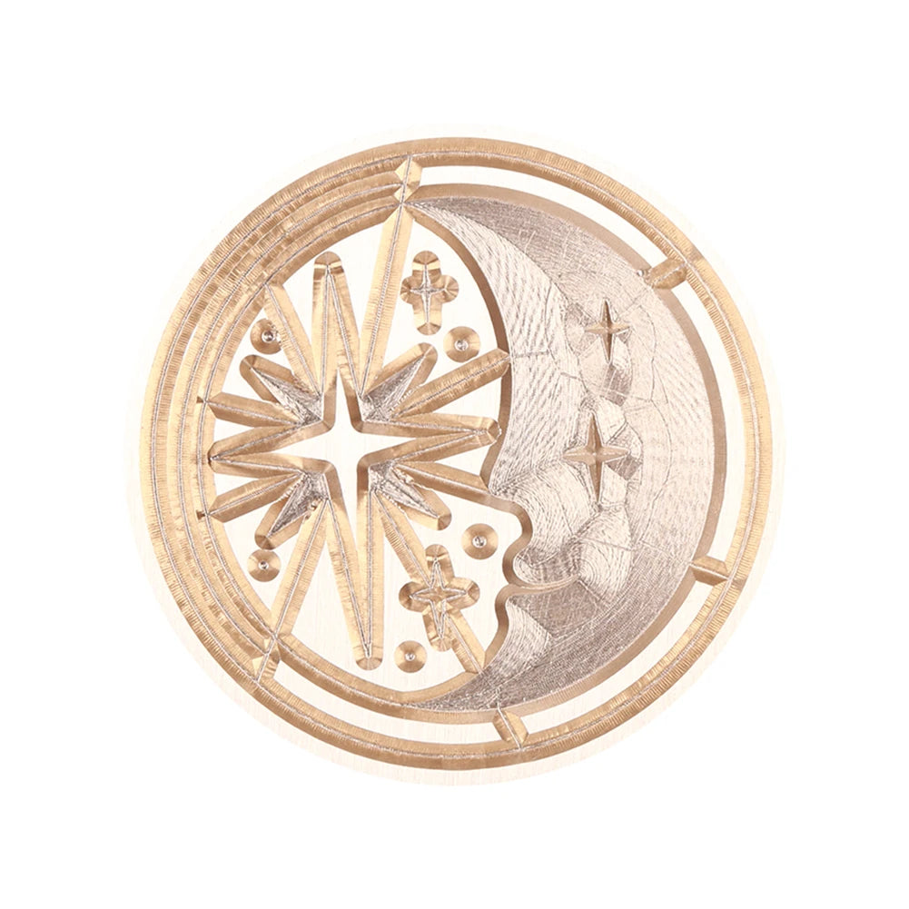 Sealing Stamp Brass Heads Solid Small Exquisite Decorative Crafts Tool Wood Retro Wax Stamping Girls Birthday Party Gift