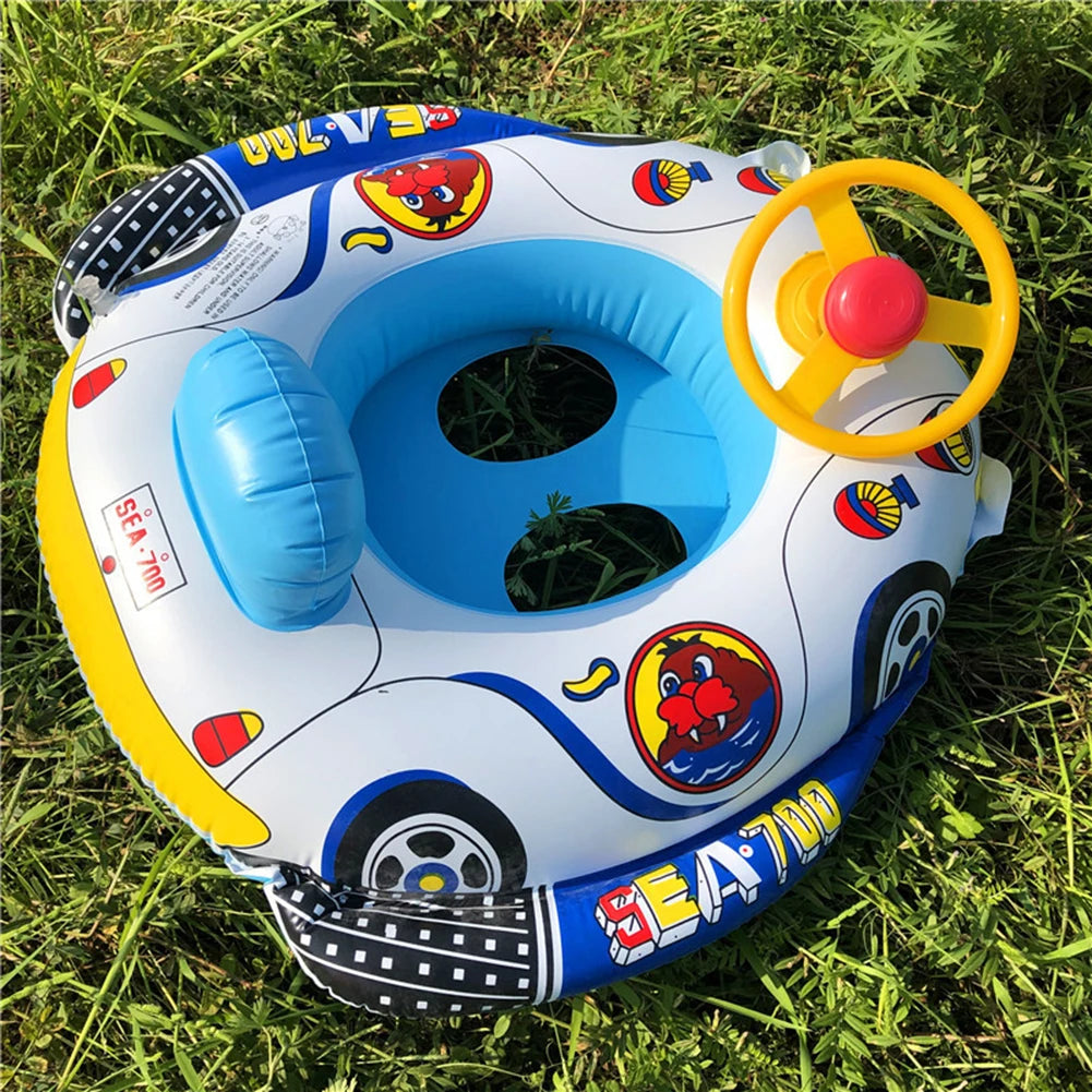 PVC nflatable Baby Swimming Rings Baby Water Play Games Seat Float Boat Child Swim Ring Accessories Water Fun Pool Toys