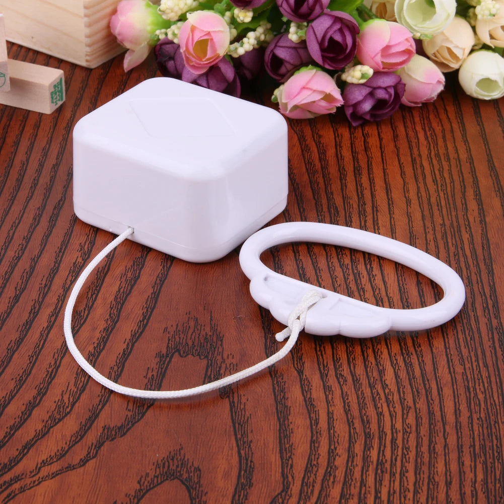 Pull String Cord Music Box Waterproof Bed Bell Rattle Toy with Classic Lullaby Melody Pull String Music Box for Boys Girls