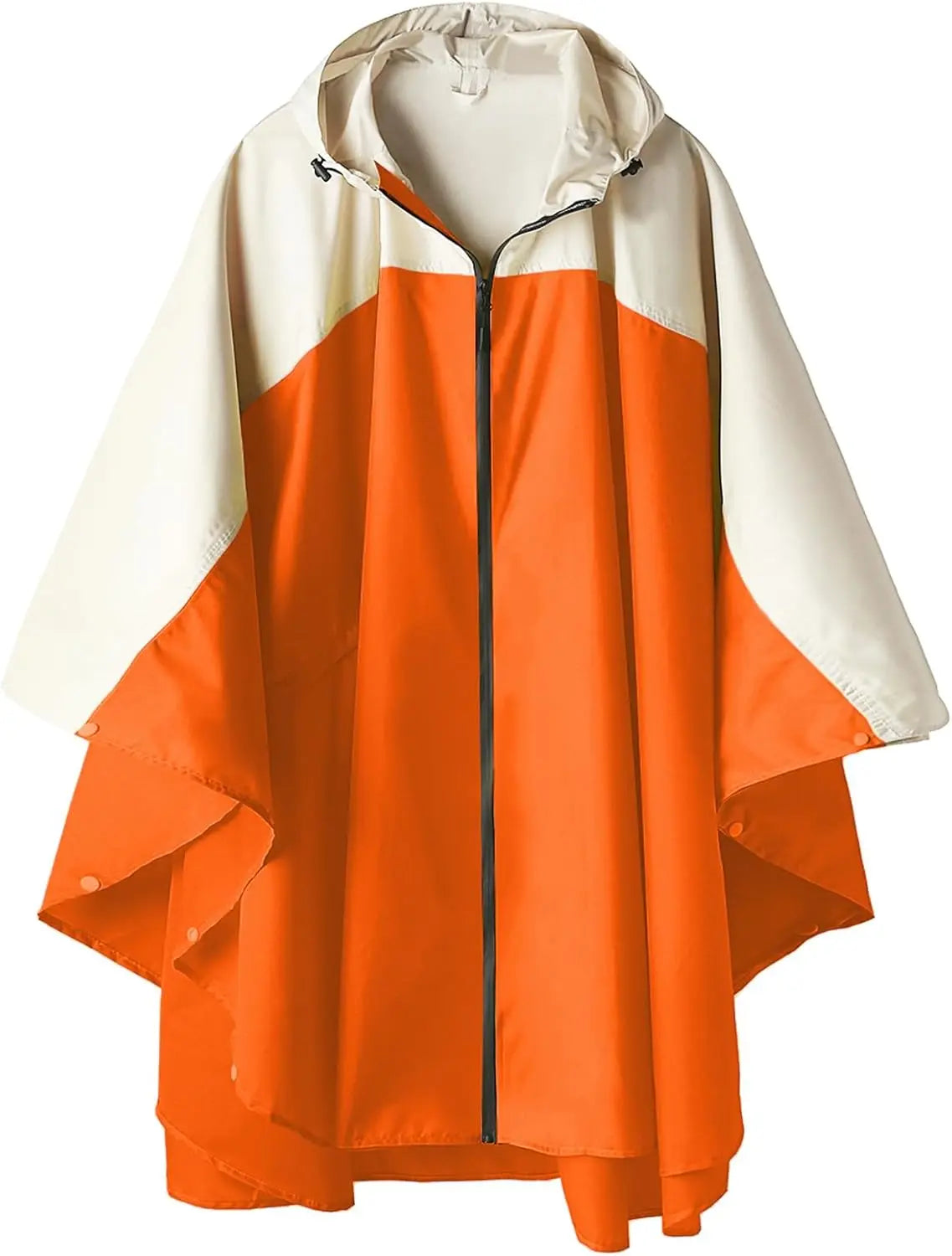 Men's and women's raincoats, hooded waterproof raincoats, suitable for adult women