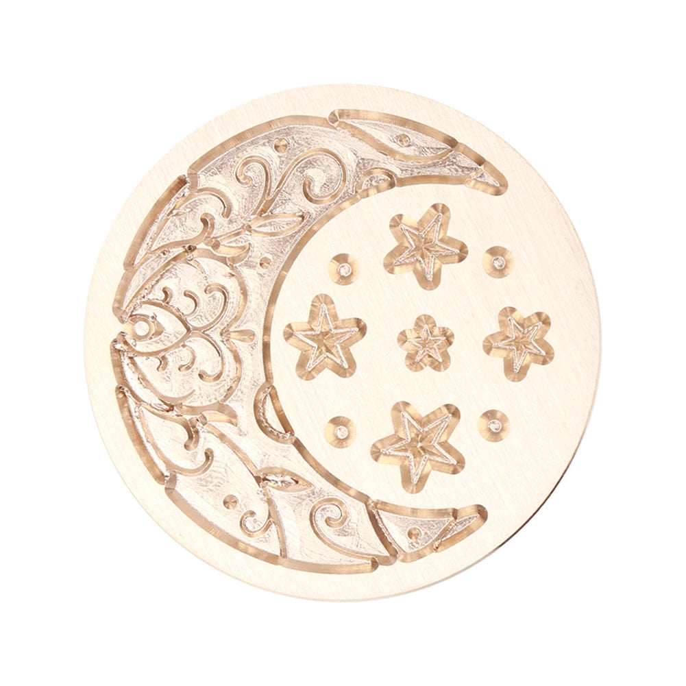 Sealing Stamp Brass Heads Solid Small Exquisite Decorative Crafts Tool Wood Retro Wax Stamping Girls Birthday Party Gift