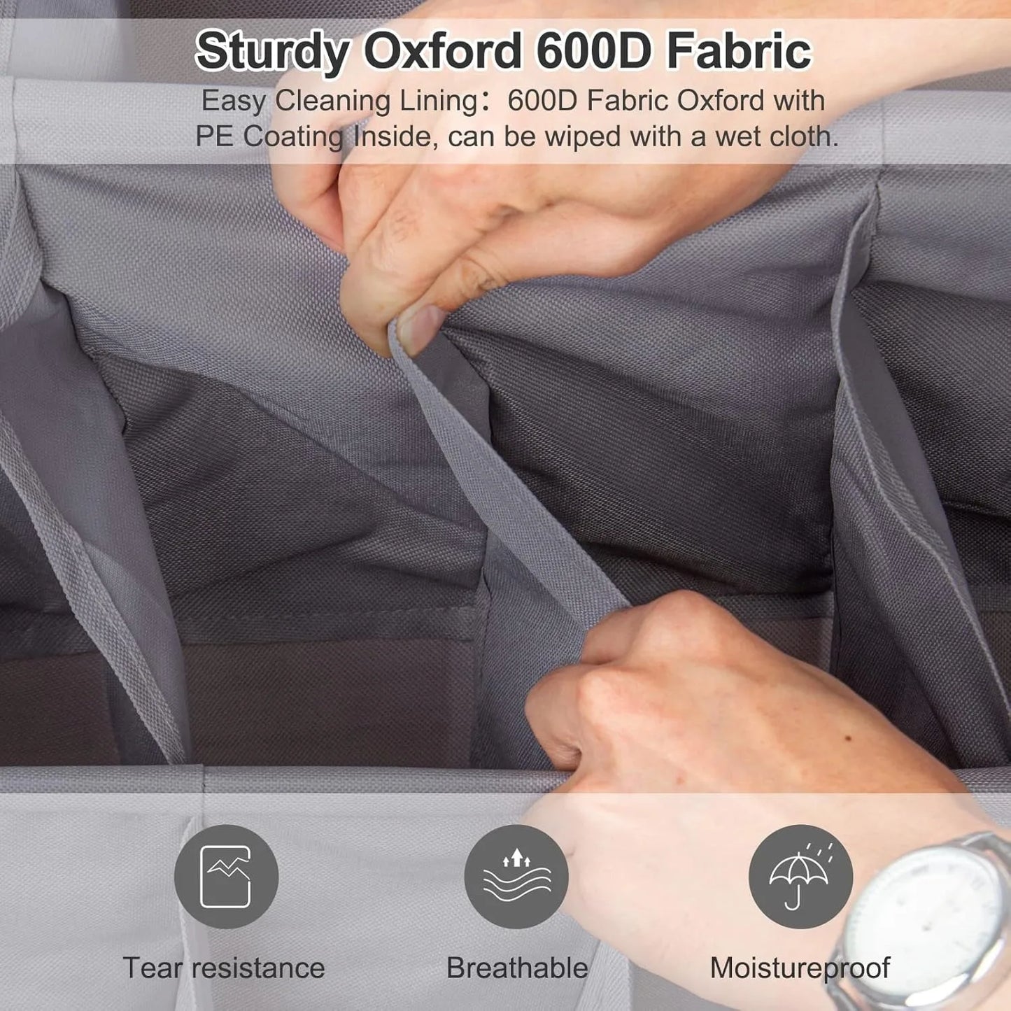 2 Pack Over the Door Shoe Organizer, Hanging Shoe Organizer Rack,24 Large Pockets and 4 Larger Storage Various Compartments