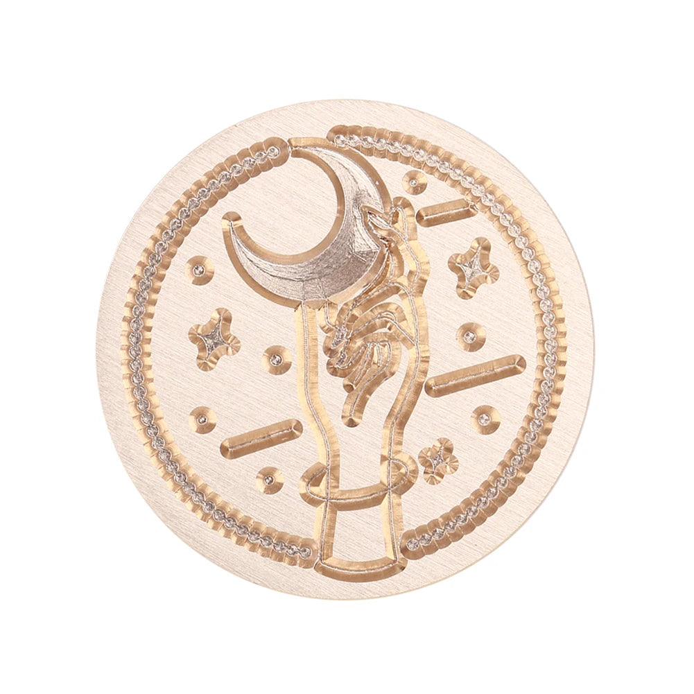 Sealing Stamp Brass Heads Solid Small Exquisite Decorative Crafts Tool Wood Retro Wax Stamping Girls Birthday Party Gift