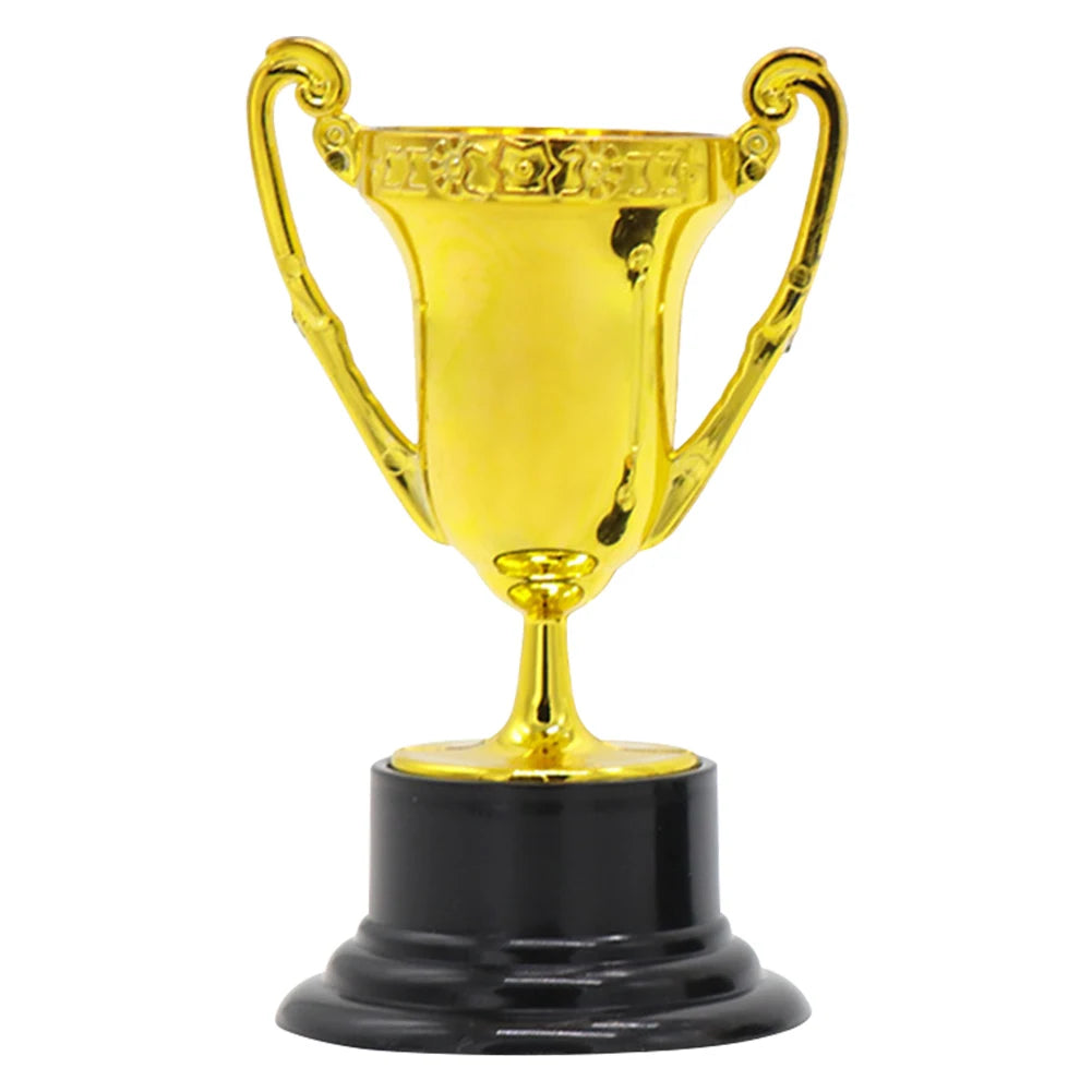 Golden Award Trophy Cup for Kids Plastic Gold Participation Trophy Cup for Party Favors Rewards Props Sports Competitions