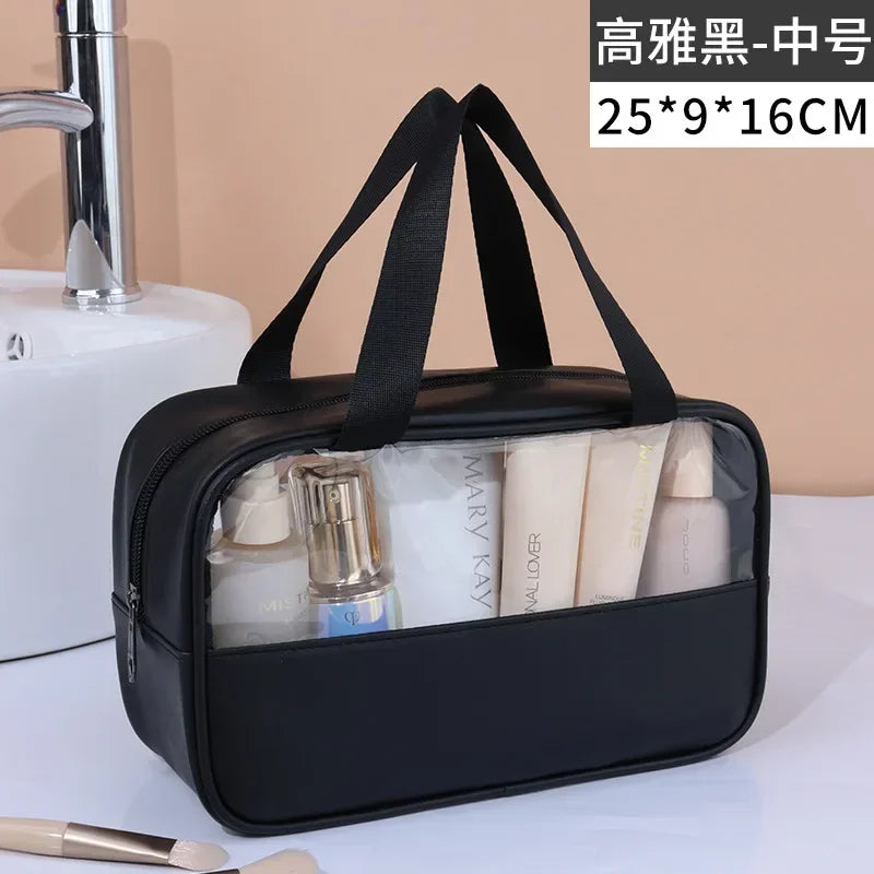 Portable Travel cosmetic bag Women Transparent Makeup Bag Large-Capacity Bath Wash Bags Multifunction Waterproof Storage Case