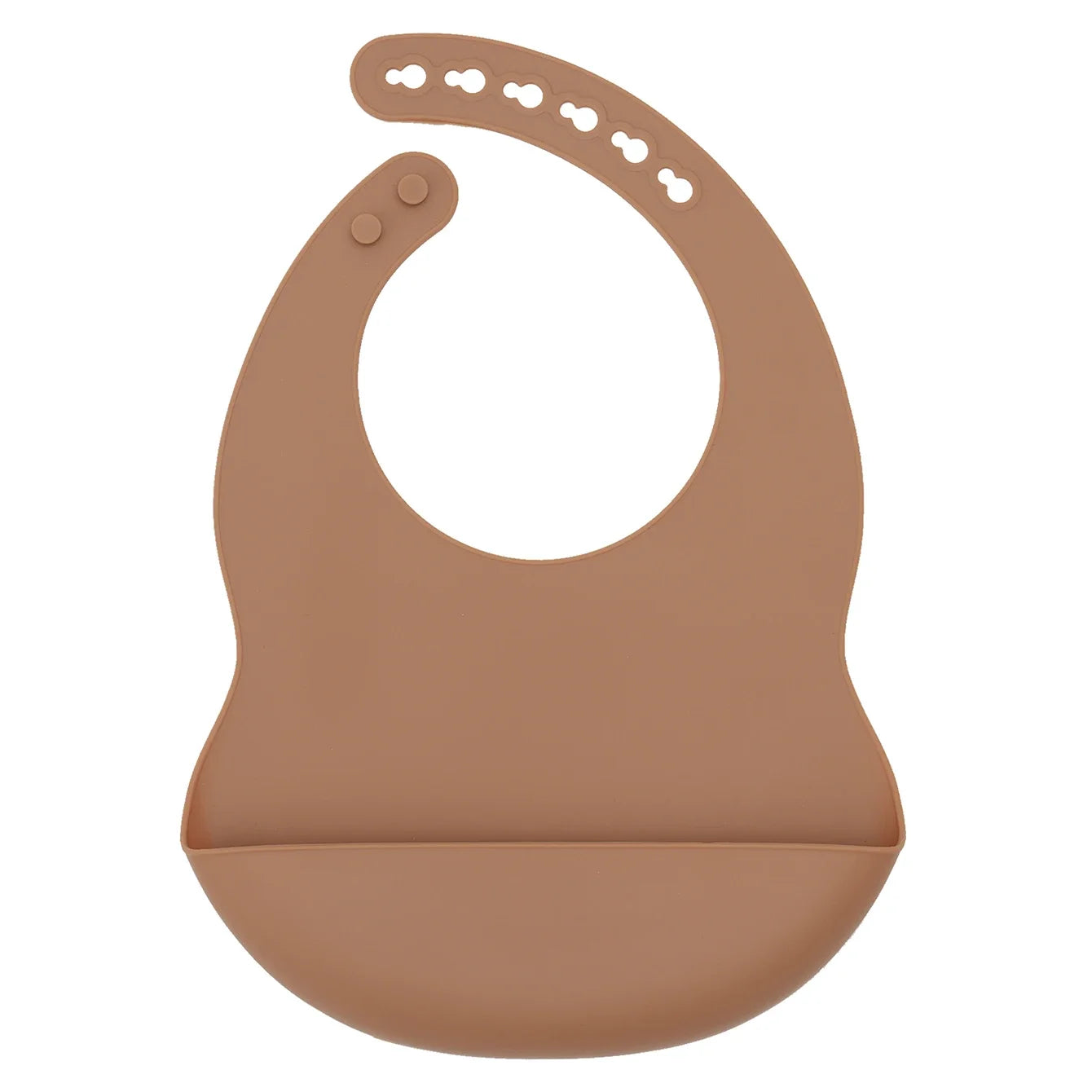 Color Kids 1PCS Silicone Baby Bib Adjustable Waterproof Feeding Bib BPA Free Soft Drool Bib Newborn Essentials Saliva Towel