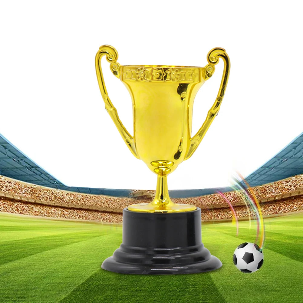 Golden Award Trophy Cup for Kids Plastic Gold Participation Trophy Cup for Party Favors Rewards Props Sports Competitions