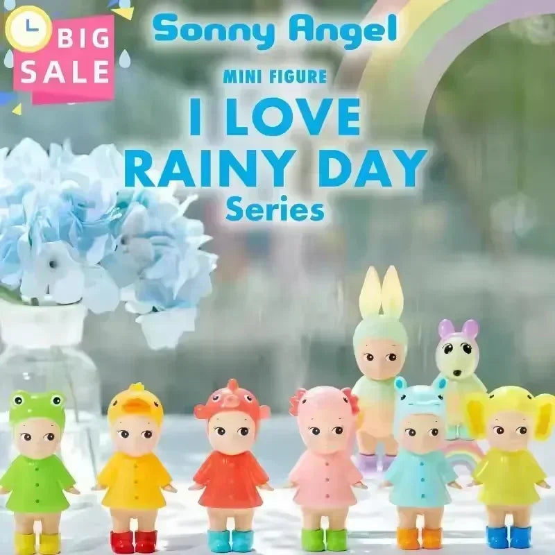 Hot Selling 2025 New Product Genuine Sonny Angel I Love Rainy Days Series Surprise Blind Box Ornament Trendy Play Handmade Gifts