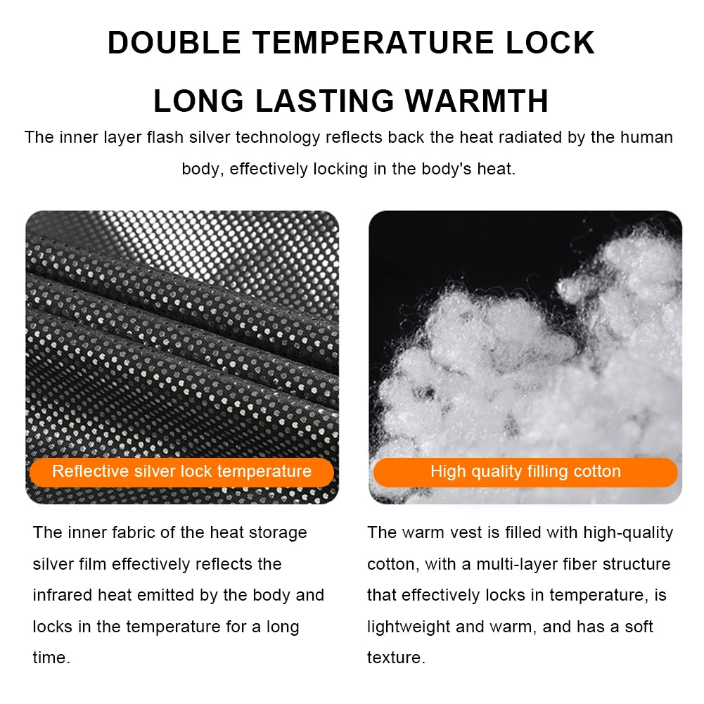 10 Heating Zones Heated Vest USB Electric Heated Jackets Thermal Winter Warm Jacket for Kids