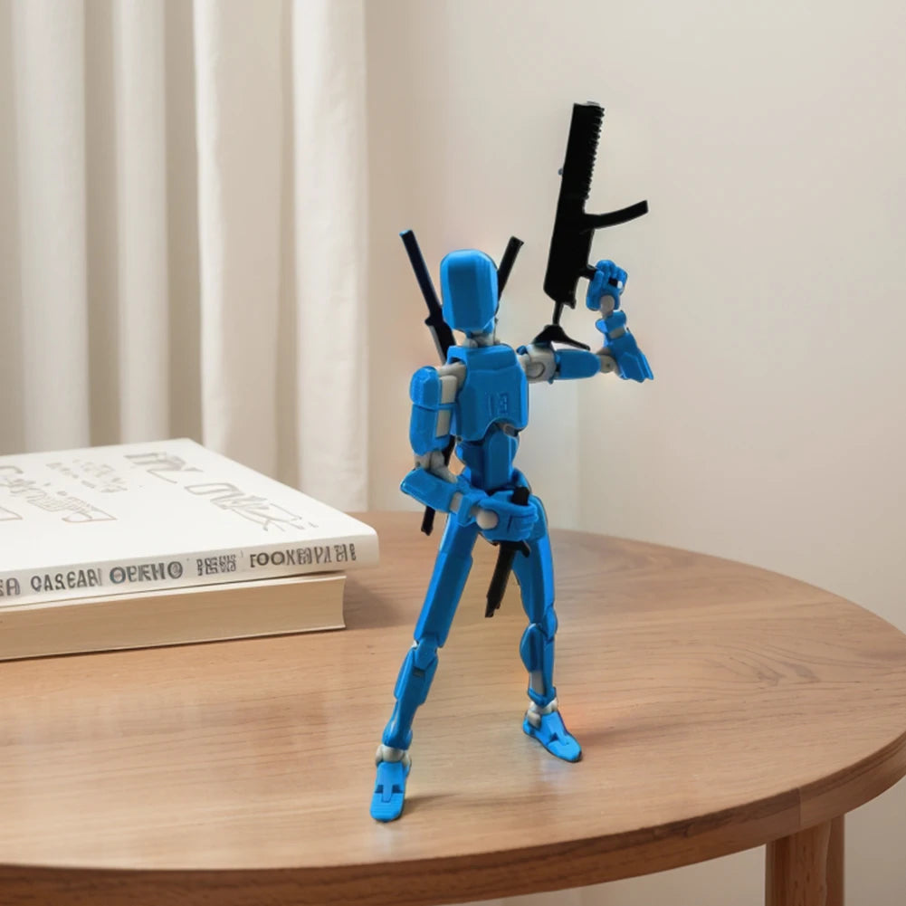 13 Robot Action Figure with Multiple Accessories Multi-Jointed Action Figures Action Figure Dummy Desk Decoration Gifts for Him