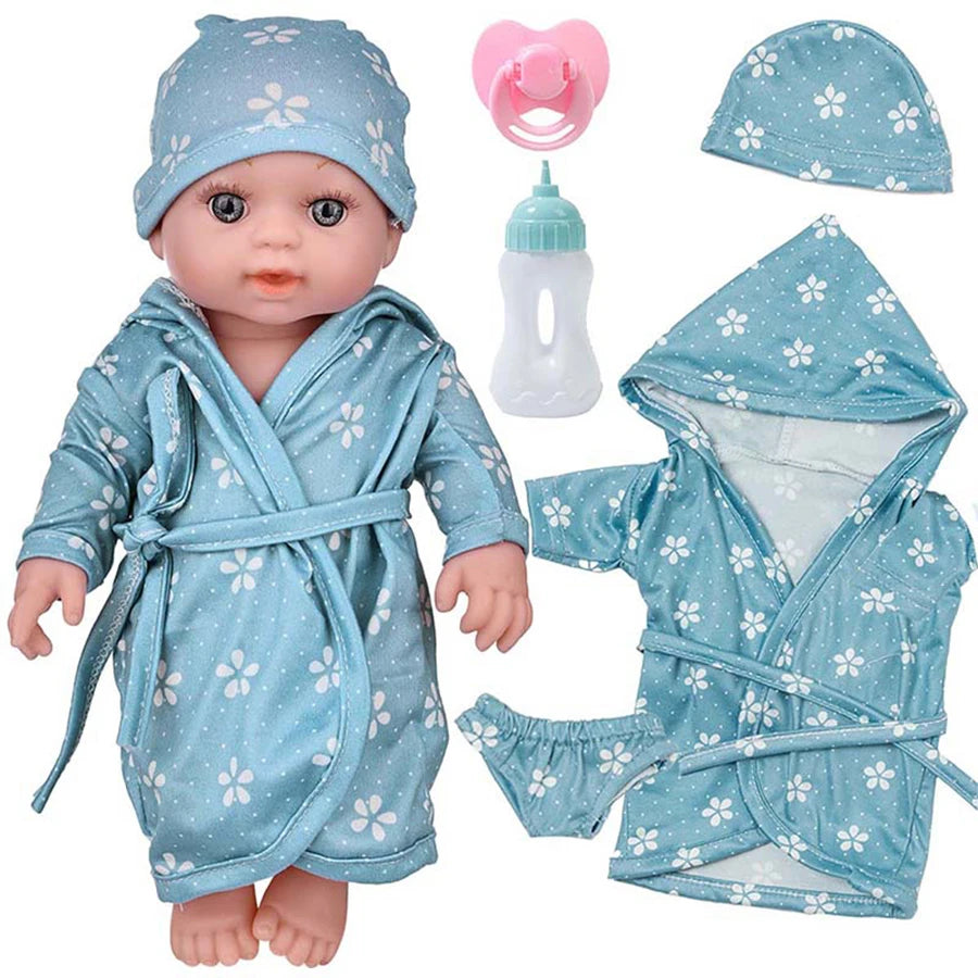 12Inch/30cm Bathrobe Newborn Baby Doll New Style Simulation Real Doll for Girls Photography Props Born Dolls Toy Kids Best Gift
