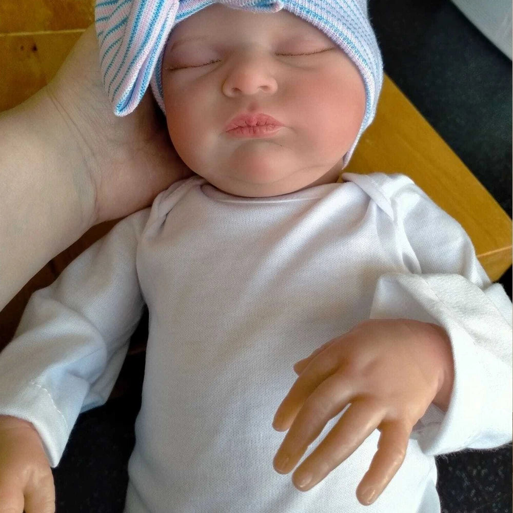 21inch 52cm Already Painted Finished Reborn Baby Doll Laura Handmade Reborn Preemie Baby Newborn Kids Toy Figure Gift Girl Dolls