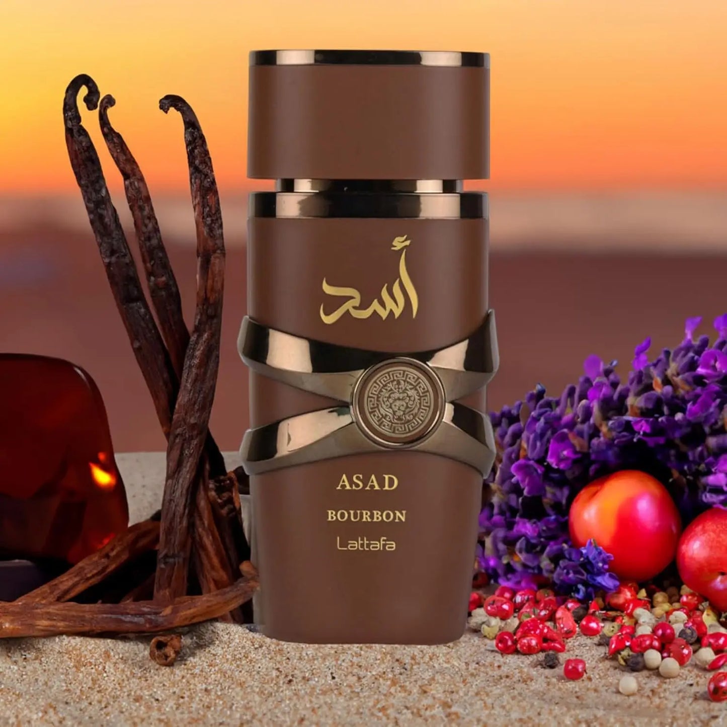 Lattafa Asad Bourbon EDP Perfume 100 ML Long Lasting Fresh, Spicy, Fruity, Vanilla, Amber Wood Newest Release New in Box