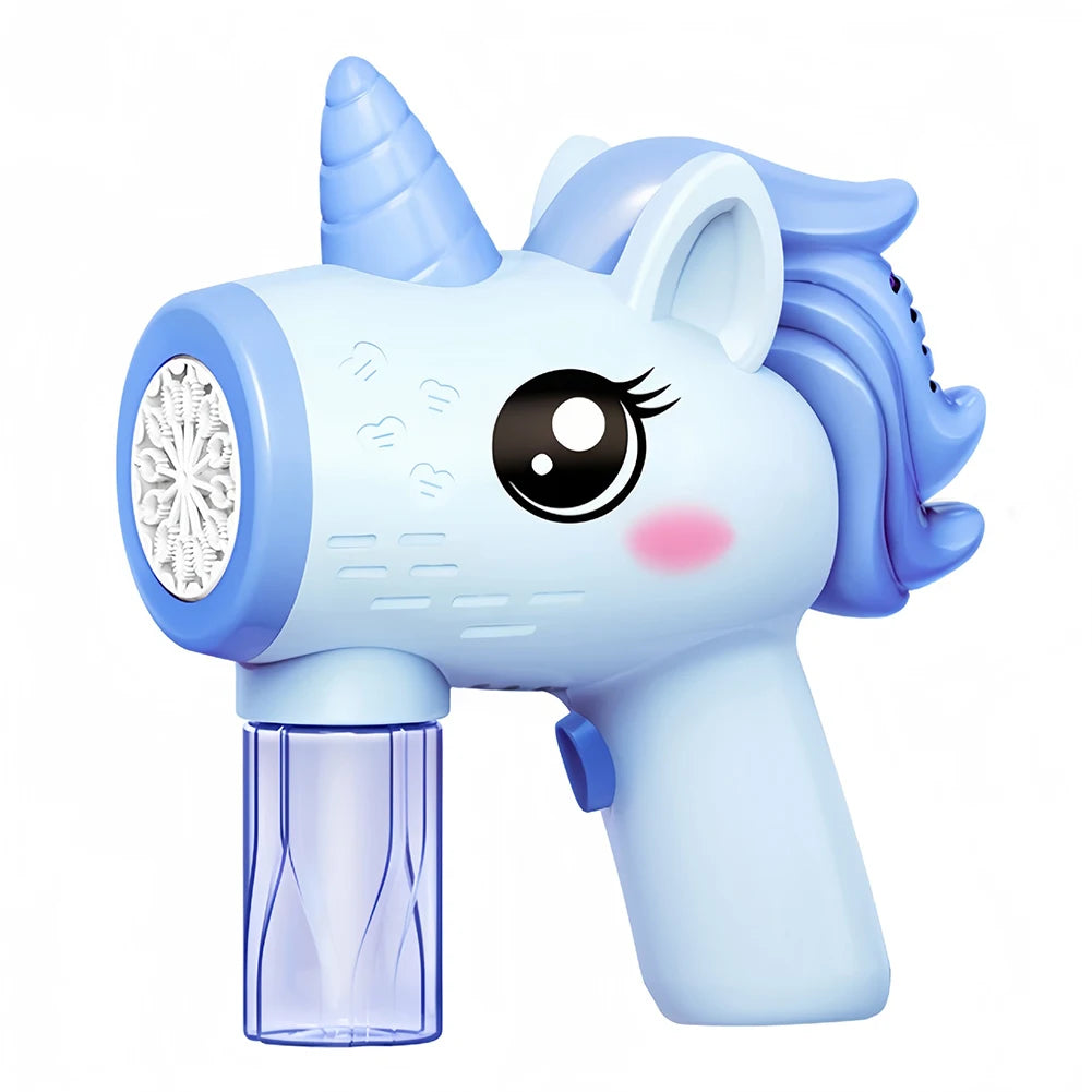 Unicorn Electric Bubble Gun Automatic Bubble Machine Gun Bubble Blaster Birthday Gifts for 3 4 5 6 Years Old Boys Girls