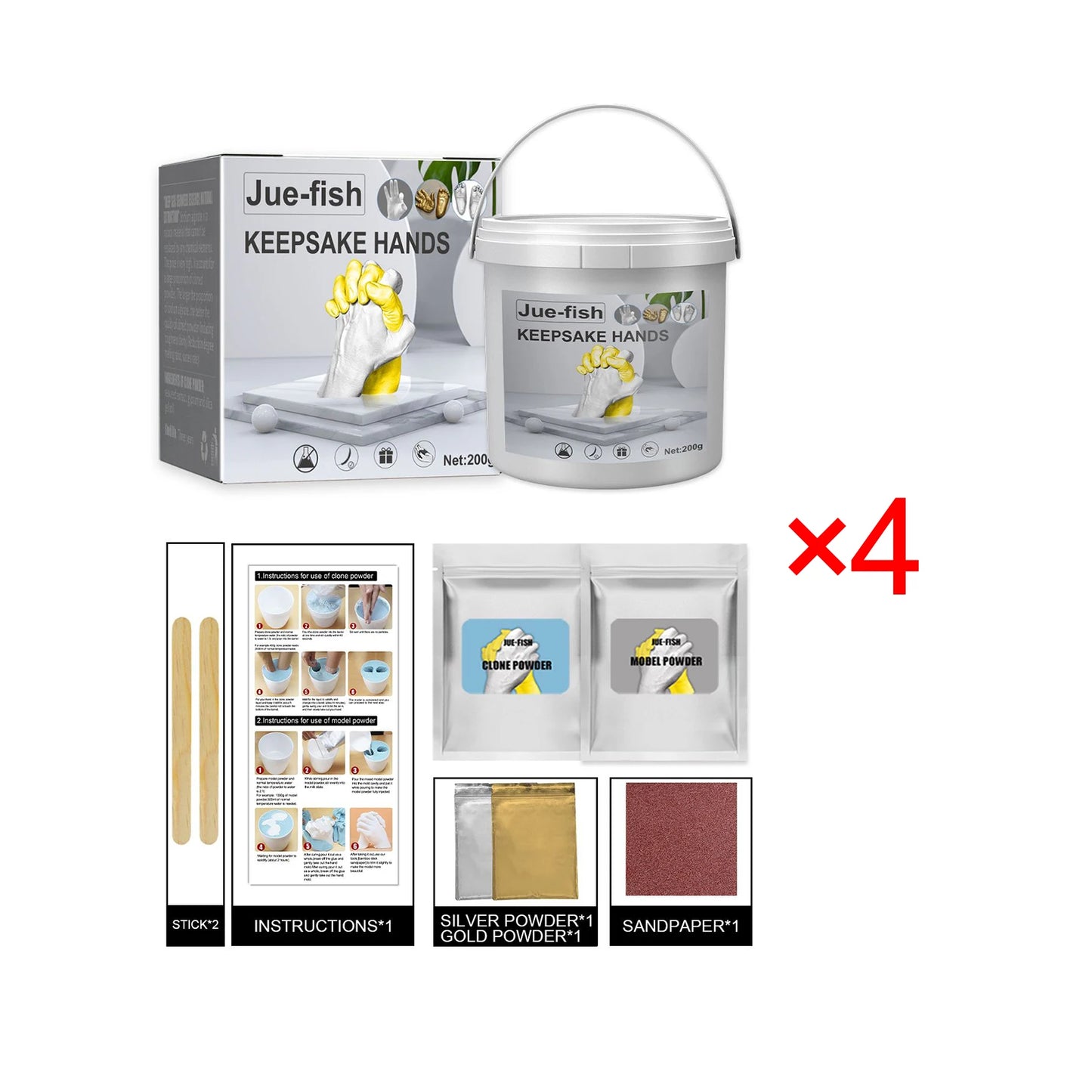 Jue-Fish Festival DIY Craft Gift Modeling Air Dry Clay Kit for Children Kids Three-dimensional hand model powder Craft Keepsake