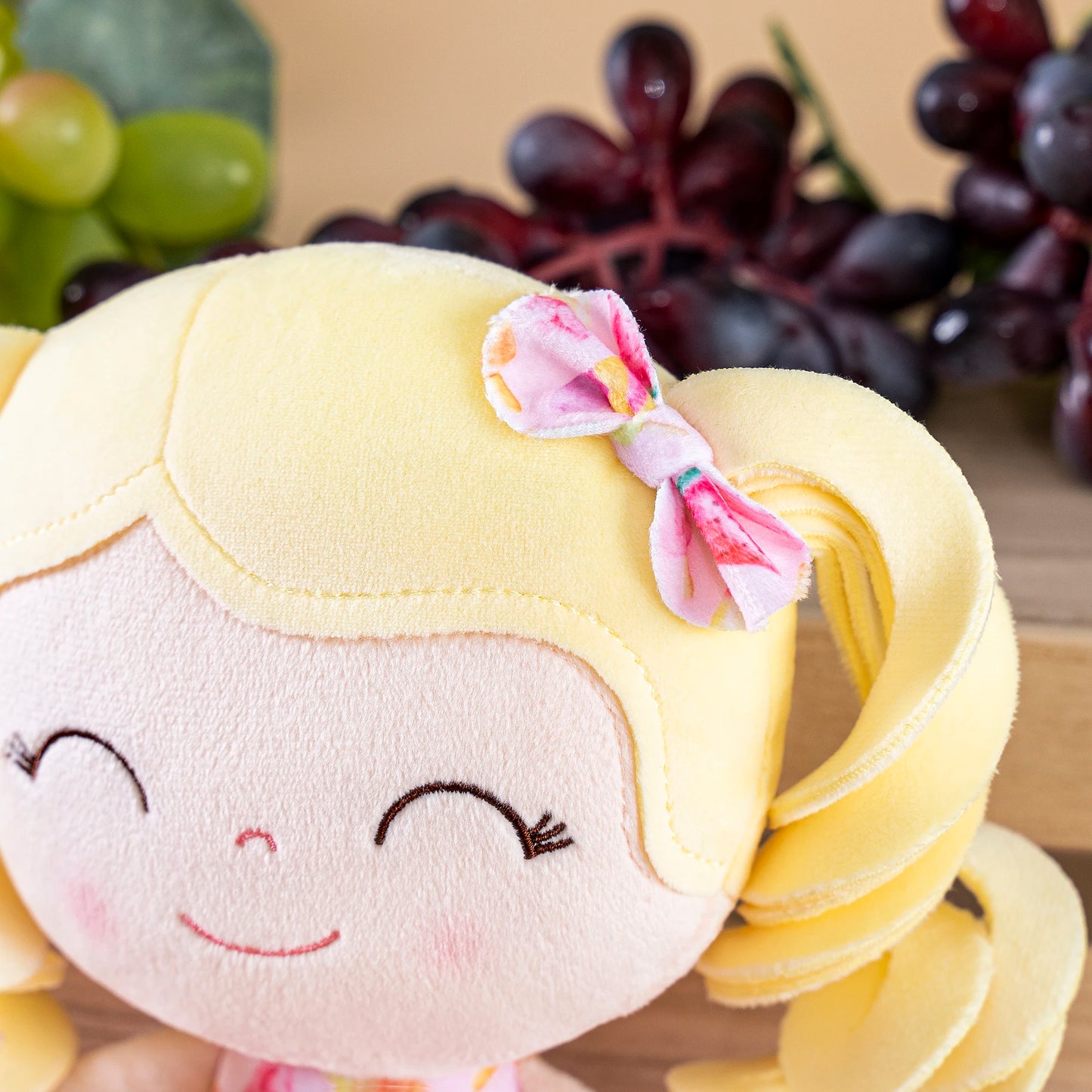Gloveleya Baby Dolls Soft Plush Fruit Toys Ideal for Baby's first Birthday Gift 30cm Ice Cream