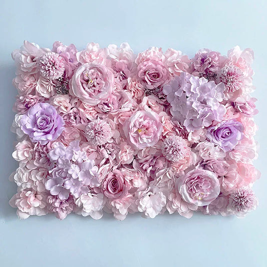 Aritificial Silk Rose Flower Wall Panels Wall Decoration Flowers for Wedding Baby Shower Birthday Party Photography Backdrop