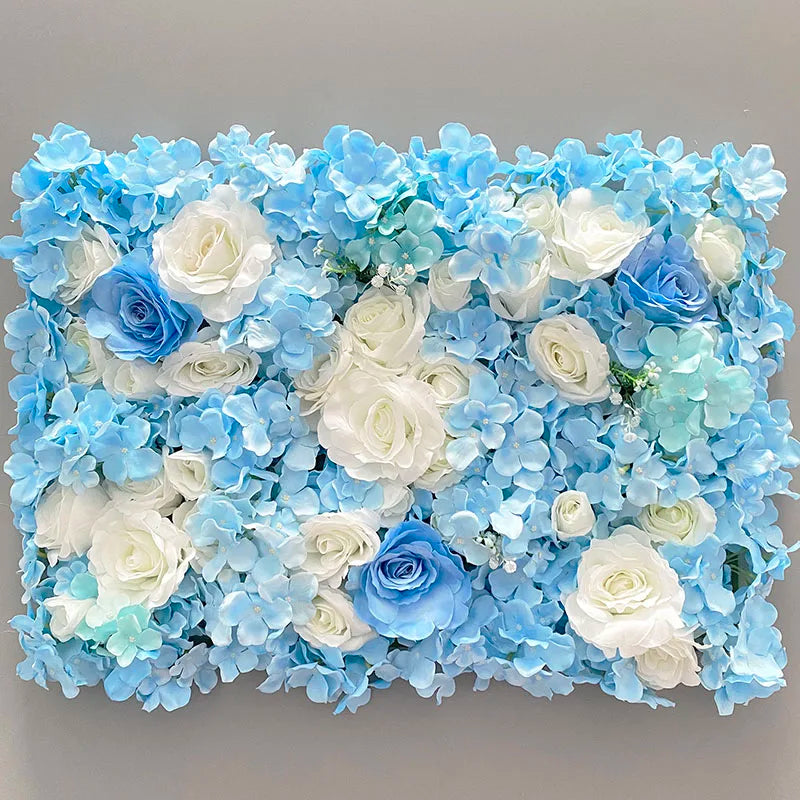 Aritificial Silk Rose Flower Wall Panels Wall Decoration Flowers for Wedding Baby Shower Birthday Party Photography Backdrop