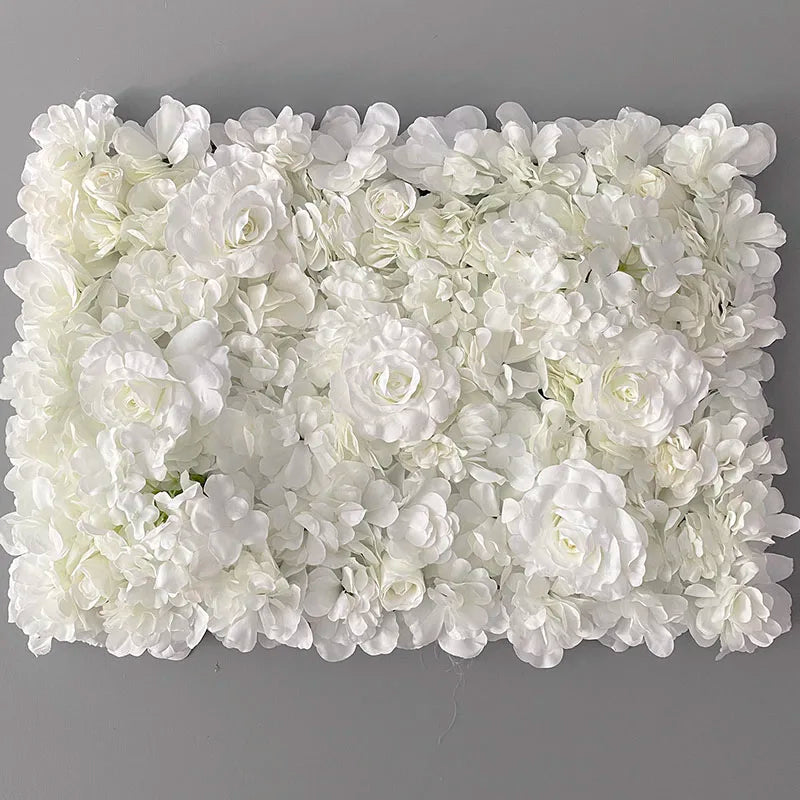 Aritificial Silk Rose Flower Wall Panels Wall Decoration Flowers for Wedding Baby Shower Birthday Party Photography Backdrop