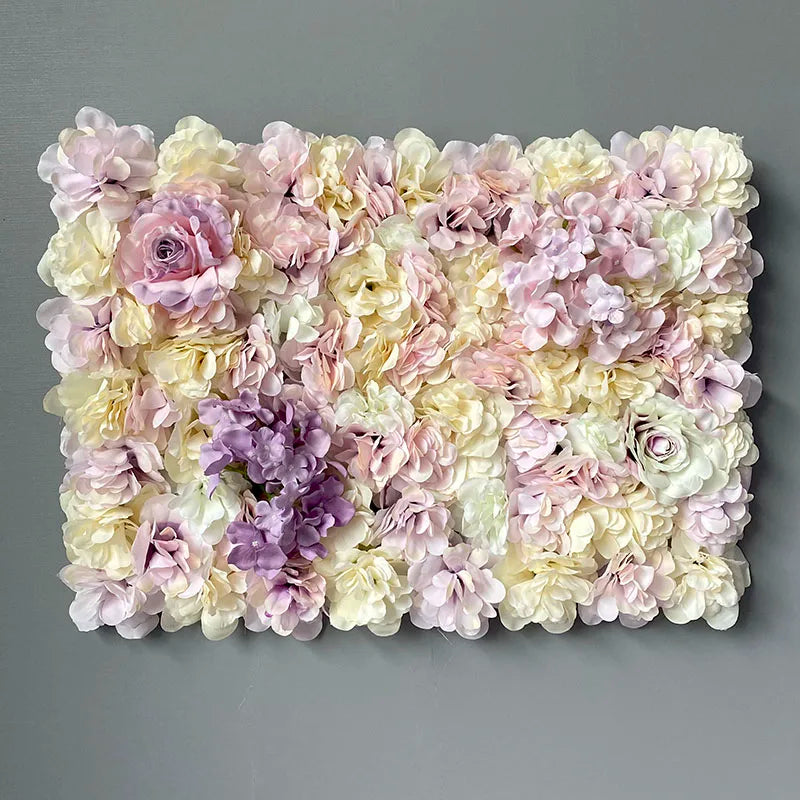 Silk Rose Backdrop Flowers Wall Wedding Decoration customized Artificial Flower Wall Panel for Home Decor Backdrops Baby Shower