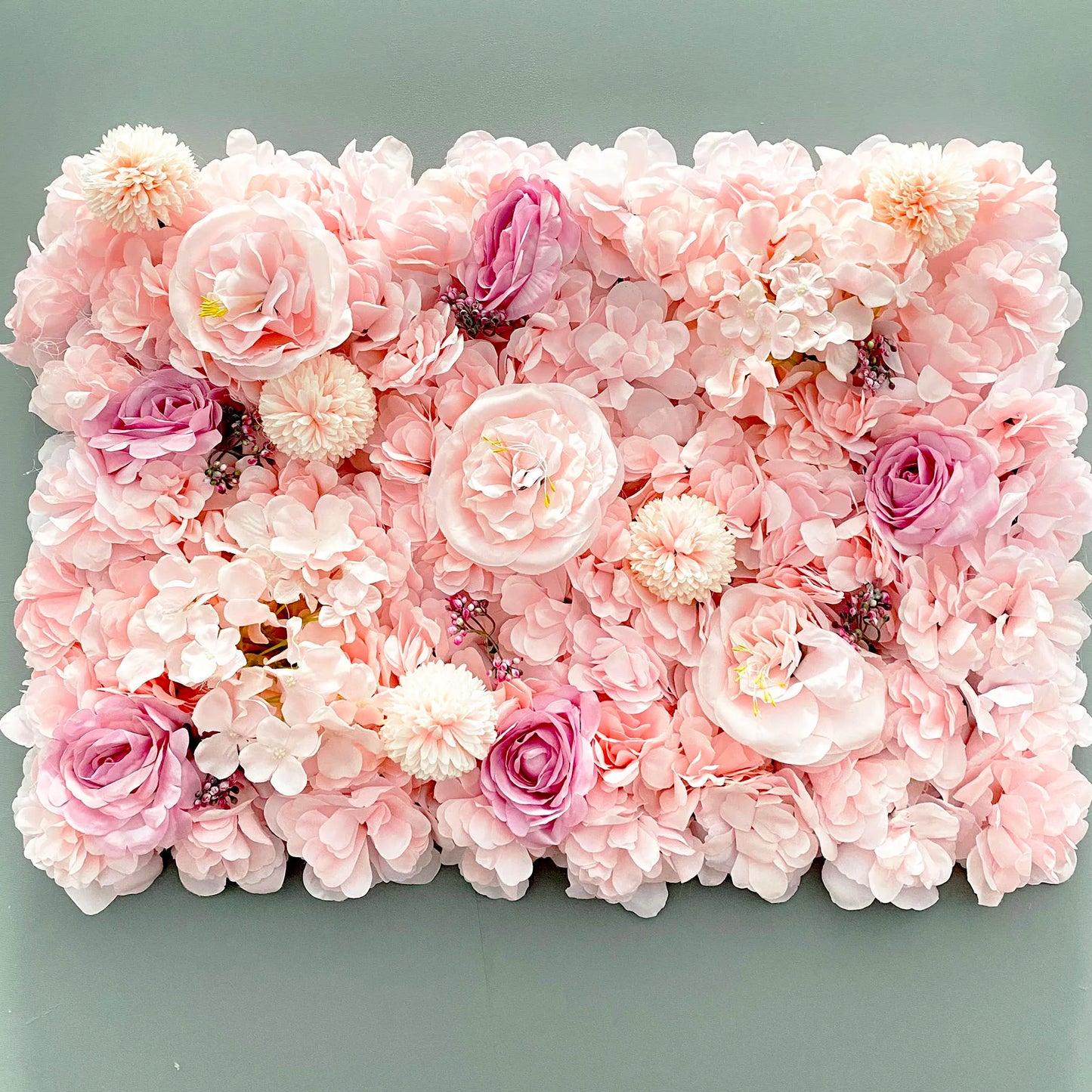 Aritificial Silk Rose Flower Wall Panels Wall Decoration Flowers for Wedding Baby Shower Birthday Party Photography Backdrop