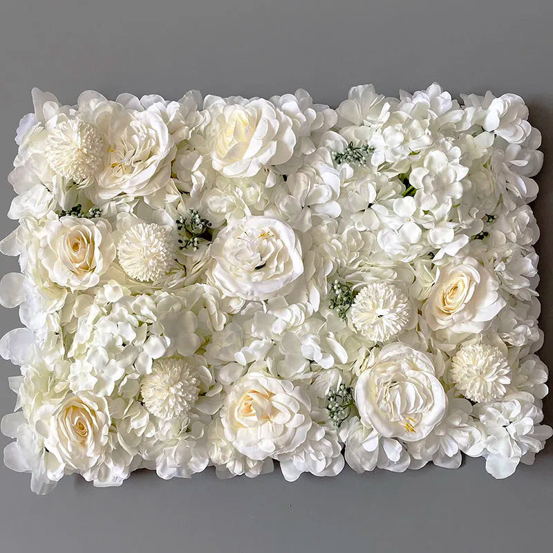 Aritificial Silk Rose Flower Wall Panels Wall Decoration Flowers for Wedding Baby Shower Birthday Party Photography Backdrop