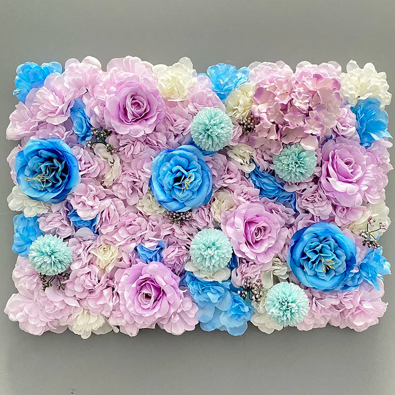 Aritificial Silk Rose Flower Wall Panels Wall Decoration Flowers for Wedding Baby Shower Birthday Party Photography Backdrop