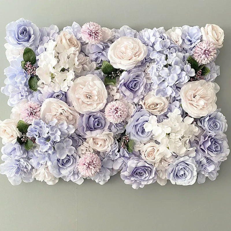 Aritificial Silk Rose Flower Wall Panels Wall Decoration Flowers for Wedding Baby Shower Birthday Party Photography Backdrop