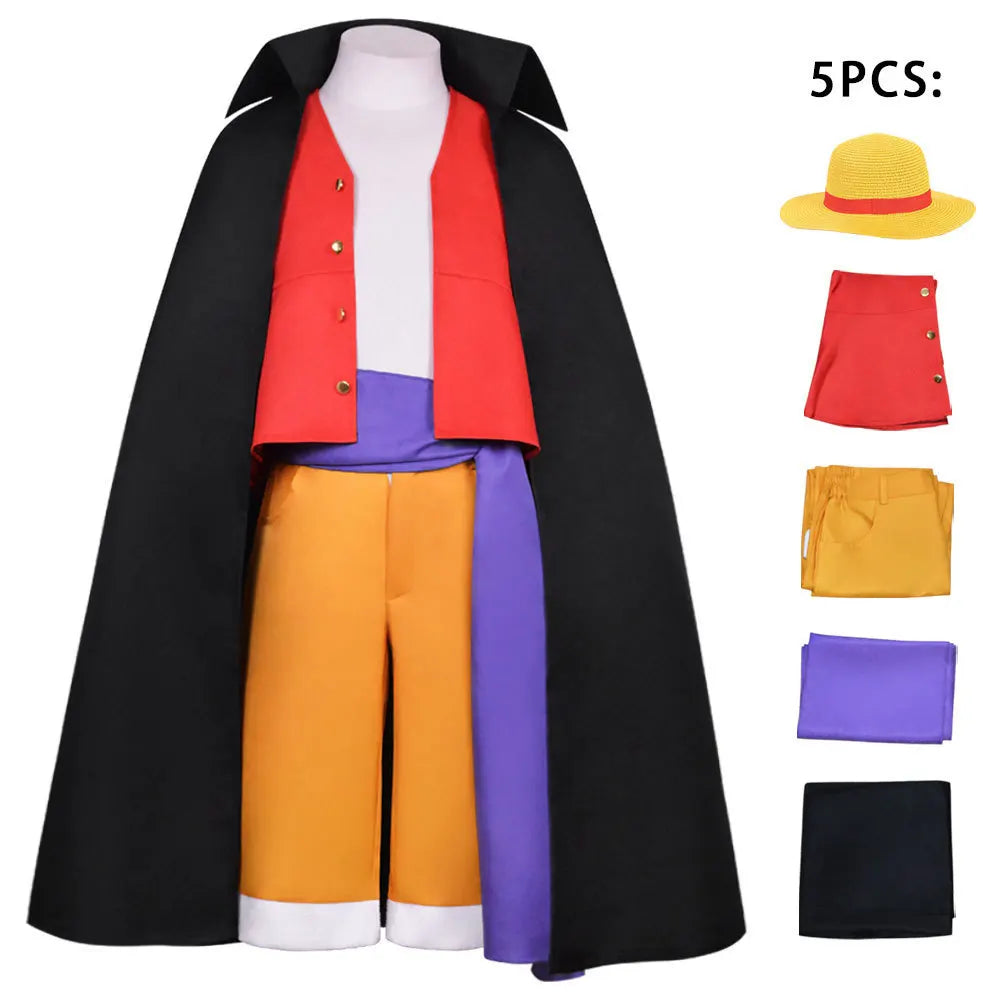 Anime Captain Cosplay Costume Coat Tops Pants Hat Full Set for Adult Men Outfits Halloween Carnival Party Clothes Role Play