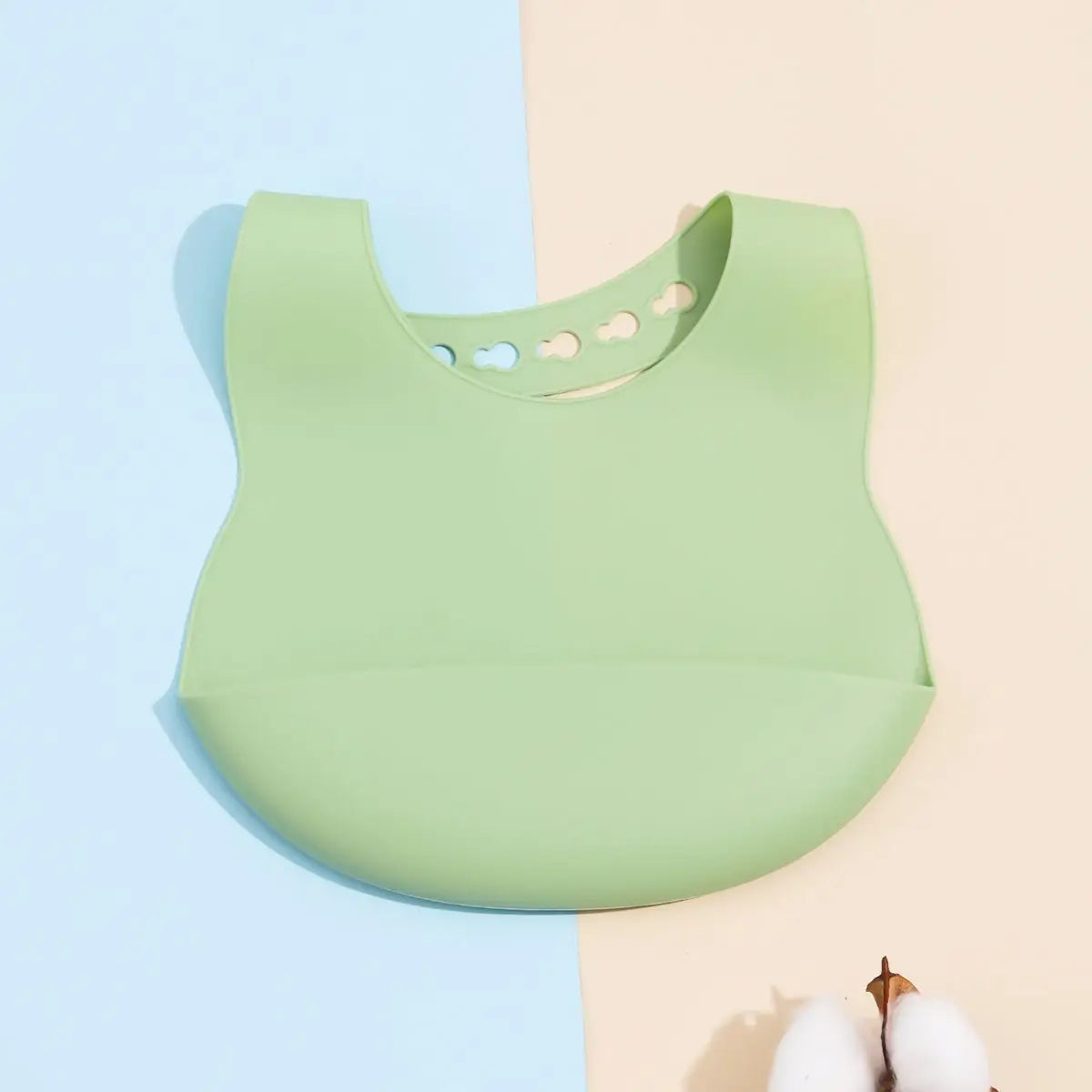 Children's silicone bib saliva pocket baby clothes silicone rice pocket eating baby bib waterproof bib saliva towel