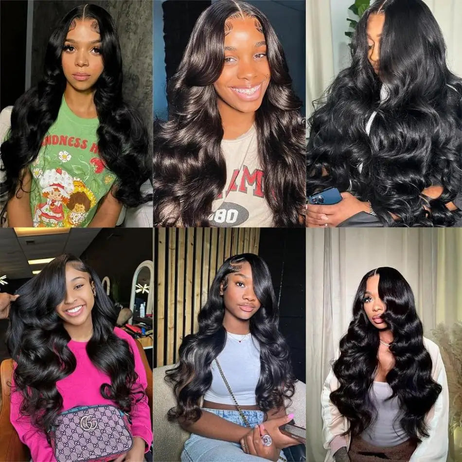 Lace Frontal Wig 4x4 Body Wave Wigs Glueless 5x5 Human Hair 30 Inch 100% Natural PrePlucked Lace Front Wigs Brazilian For Women