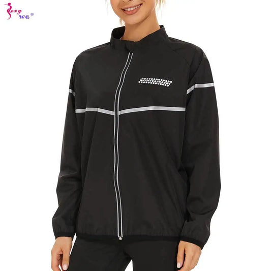 SEXYWG Sauna Jacket Women Gym Weight Loss Top Fitness Hot Sweat Jackets Thermal Slimming Sportwear Workout Training Body Shaper