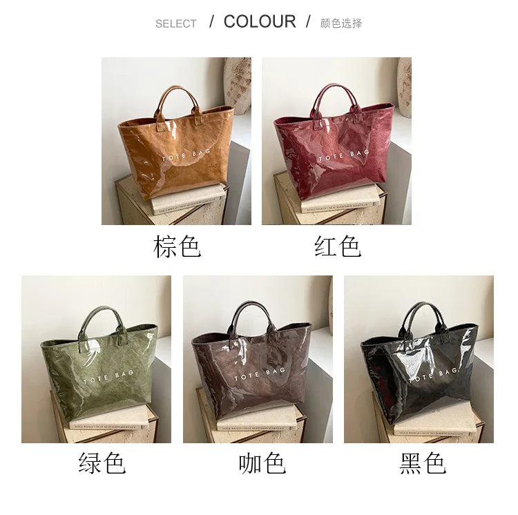 2025 new leisure commuting handbag with large capacity tote bag