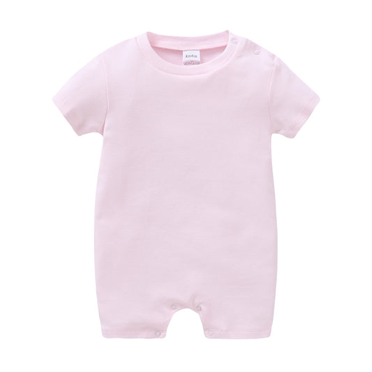 Kavkas Baby Boy Girls Romper Short Sleeve Summer Newborn Cotton Clothes 0-12 Months White Black Design Infant Costume