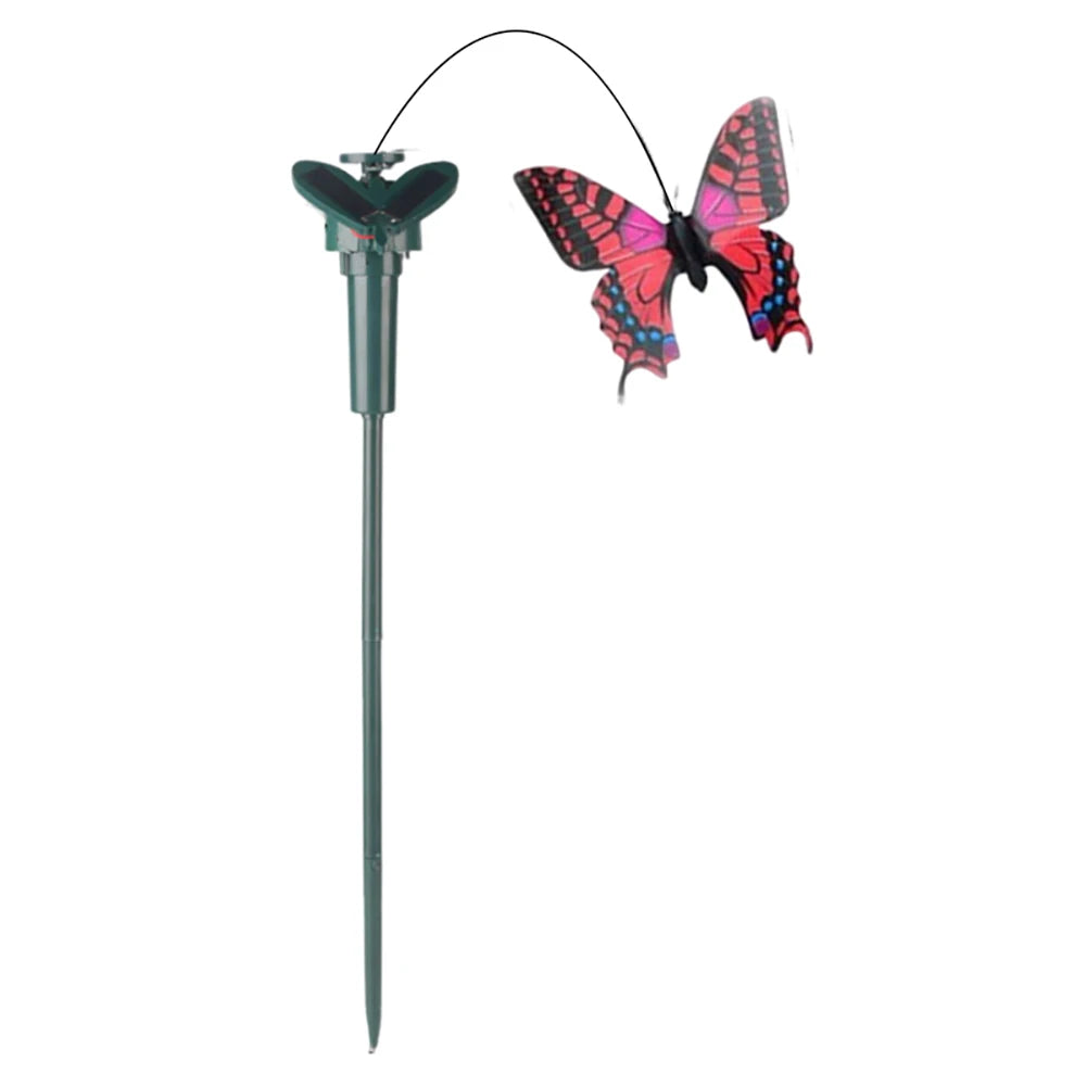 Solar Garden Dancing Ornament Solar Powered Flying Wobble Butterfly Bird Garden Stake for Patio Landscape Outside Ornament Decor