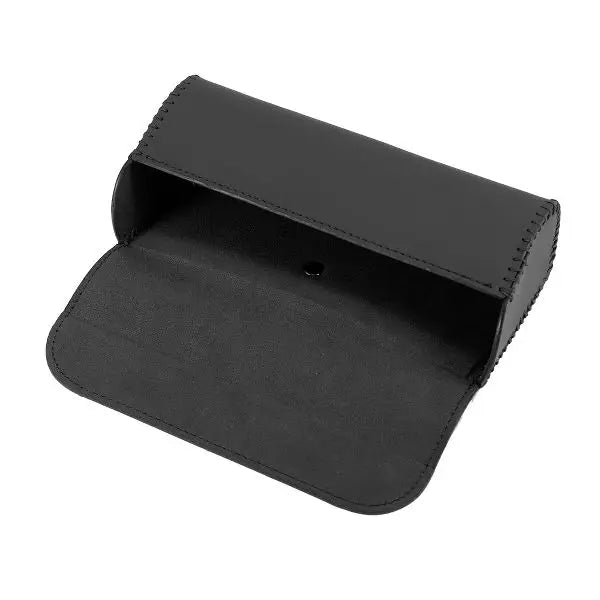 Car Sun Visor PU Leather Sunglasses Clip Storage Case