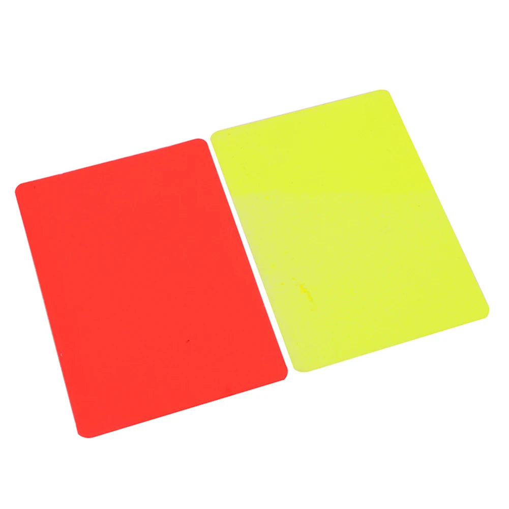 Red Card Multi-function 3.2x4.3 inch Soccer Referee Red Yellow Cards for Football Match Training Referee
