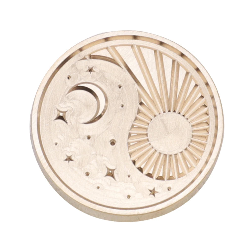 Sealing Stamp Brass Heads Solid Small Exquisite Decorative Crafts Tool Wood Retro Wax Stamping Girls Birthday Party Gift