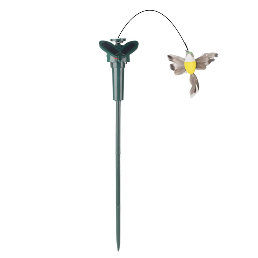 Solar Garden Dancing Ornament Solar Powered Flying Wobble Butterfly Bird Garden Stake for Patio Landscape Outside Ornament Decor