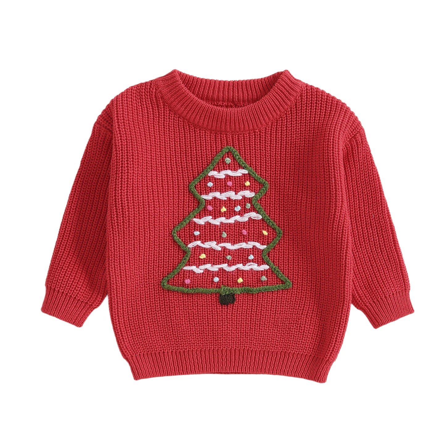 Infant Holiday Reindeer Sweater Festive Snowflake Patterned Knit Pullover for Baby Boys and Girls in Winter Season