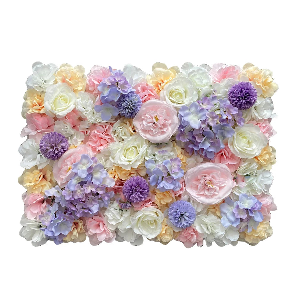 Aritificial Silk Rose Flower Wall Panels Wall Decoration Flowers for Wedding Baby Shower Birthday Party Photography Backdrop