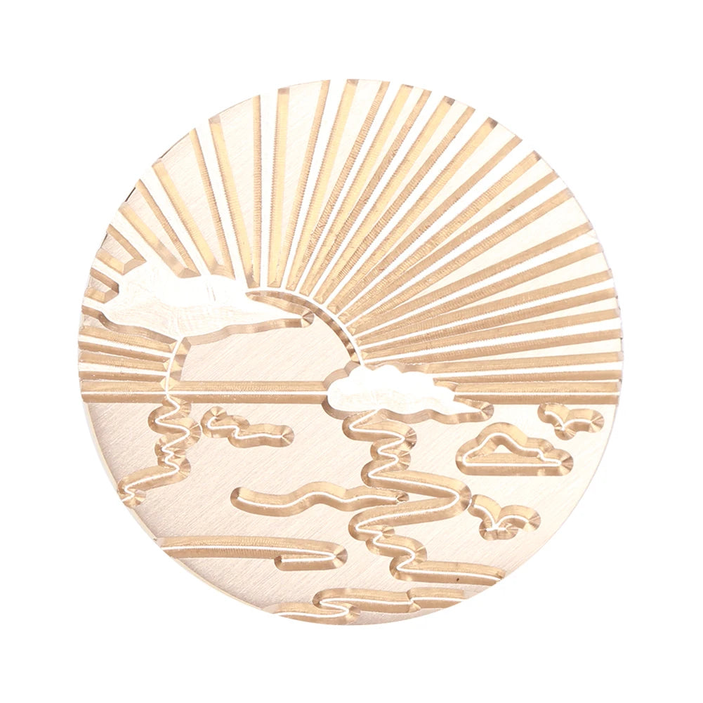 Sealing Stamp Brass Heads Solid Small Exquisite Decorative Crafts Tool Wood Retro Wax Stamping Girls Birthday Party Gift