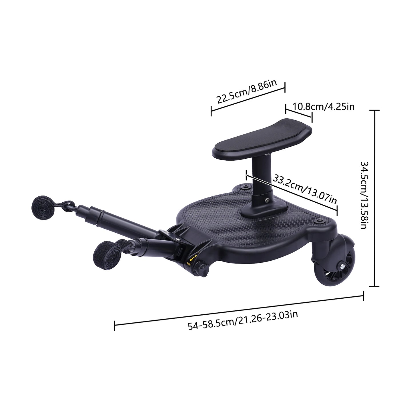 Children Stroller Pedal Adapter Second Child Kids Standing Plate and Seat 25KG