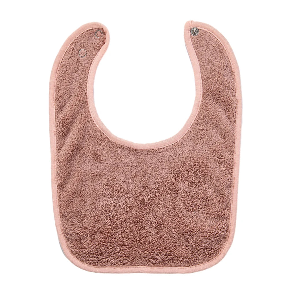Solid Terry Towel Baby Bibs Sweet Cotton Saliva Towel Adjustable Korean Kids Boys Girls Pocket Bandanas Feeding Burp Clothes