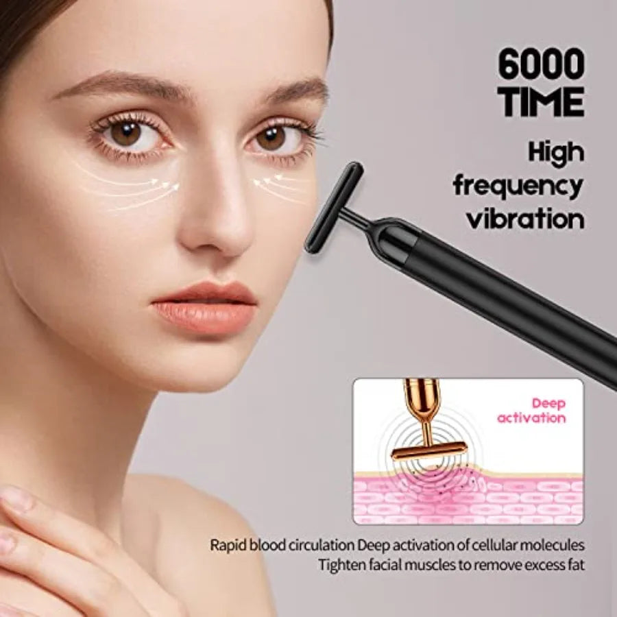 2IN1 Electric Face Massager 3D Roller and T Shape Arm Eye Nose  Massager Facial Roller Massager Kit Skin Care Tools